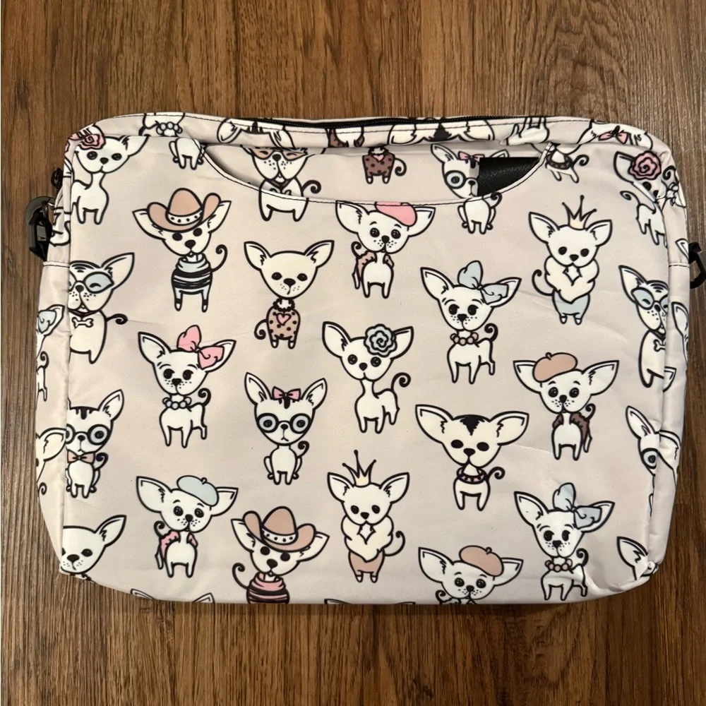 Cute Chihuahua 15.6” Laptop Case - Waterproof with Adjustable Strap - New